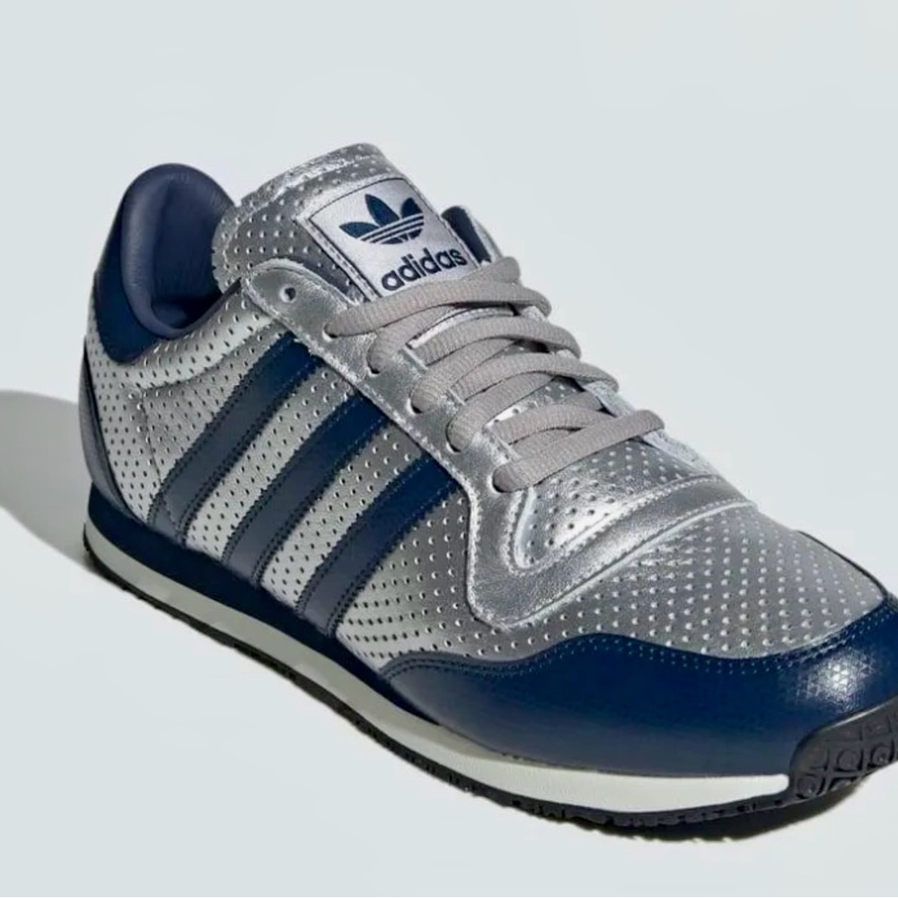 adidas Galaxy OG Silver Metallic Night Indigo size men 9/ woman 10 NWT